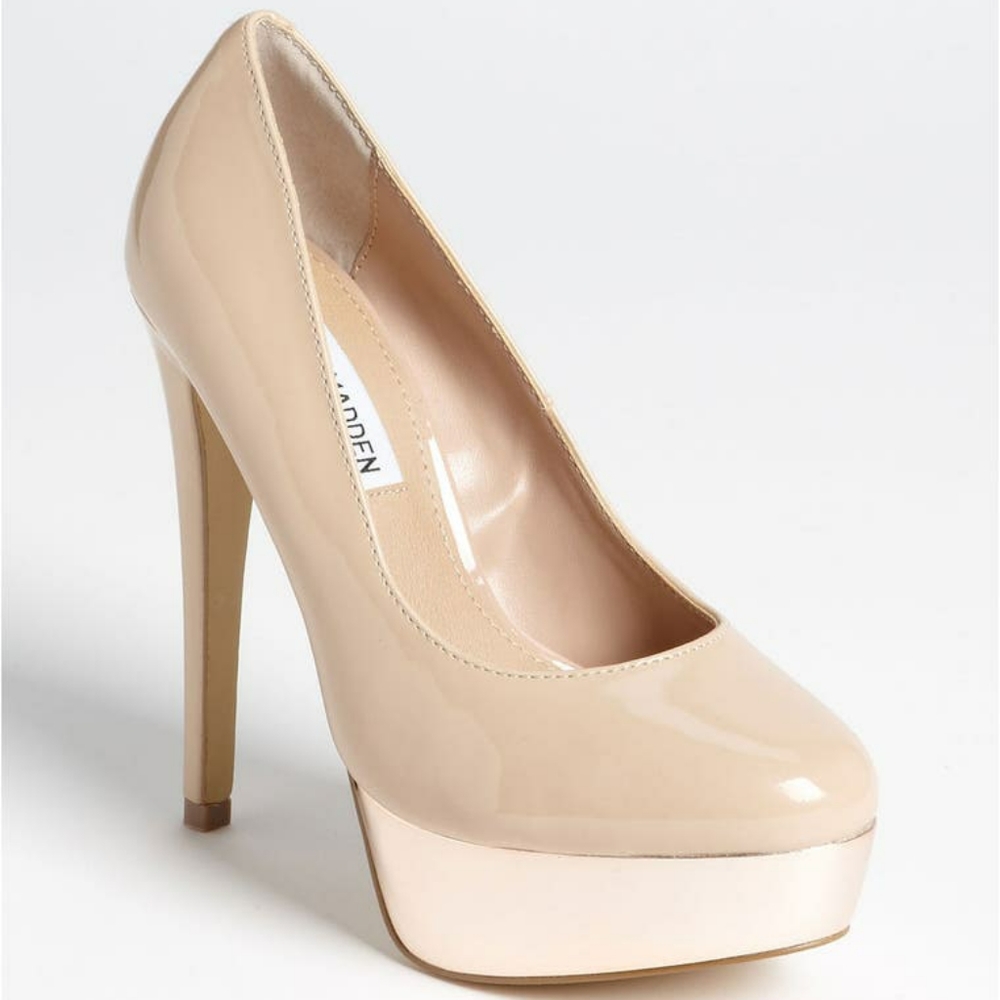 Steve Madden Darrring Pump Platform Beige